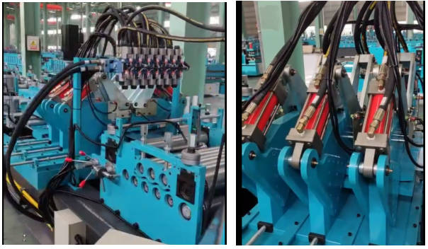 Lever and punching hole unit