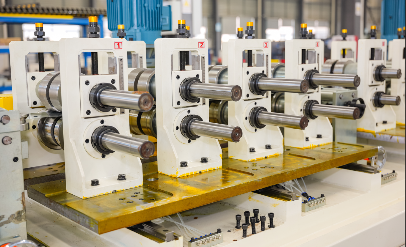 SIHUA Servo change stud roll forming machine with automatic package machine 5